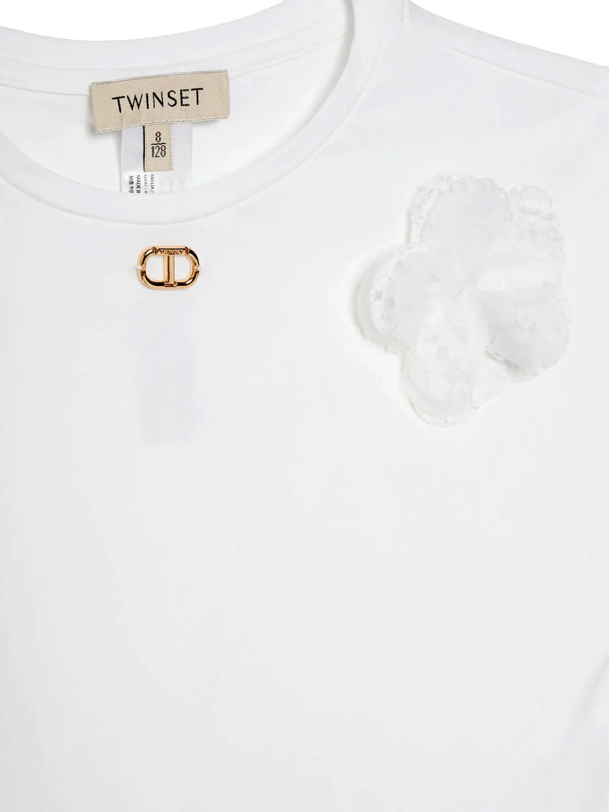 Twinset-Girl's set blouse and lace shorts-251GJ2QR7