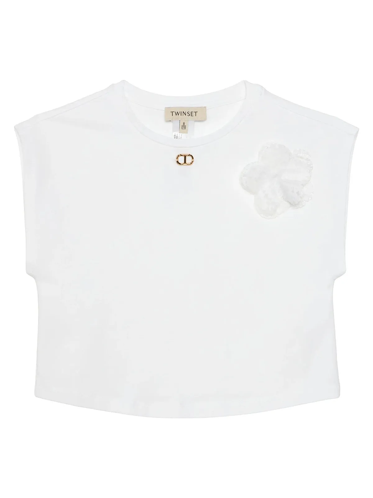 Twinset-Girl's set blouse and lace shorts-251GJ2QR7
