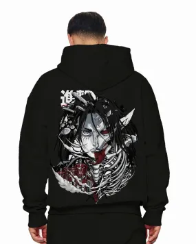 Unisex Black Oversized Hoodie - Born Free