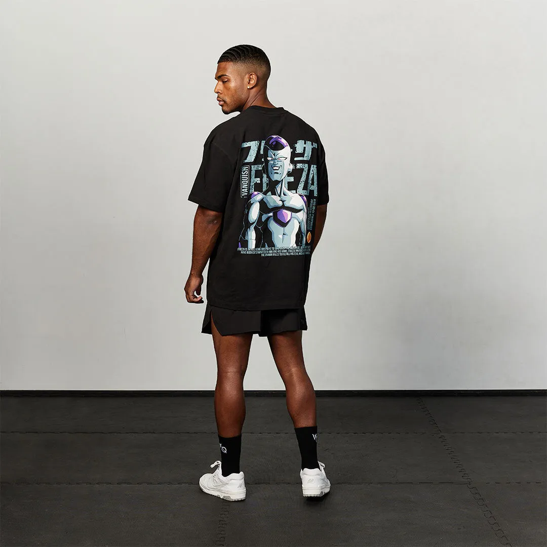 Vanquish DBZ Frieza Black Distressed Print Oversized T Shirt