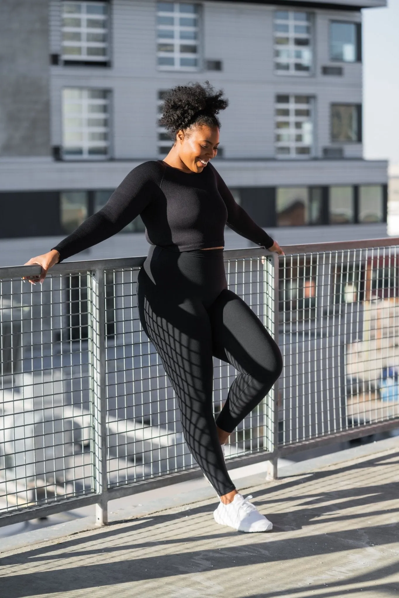 Vitality Synergy Open Back Long Sleeve - Midnight