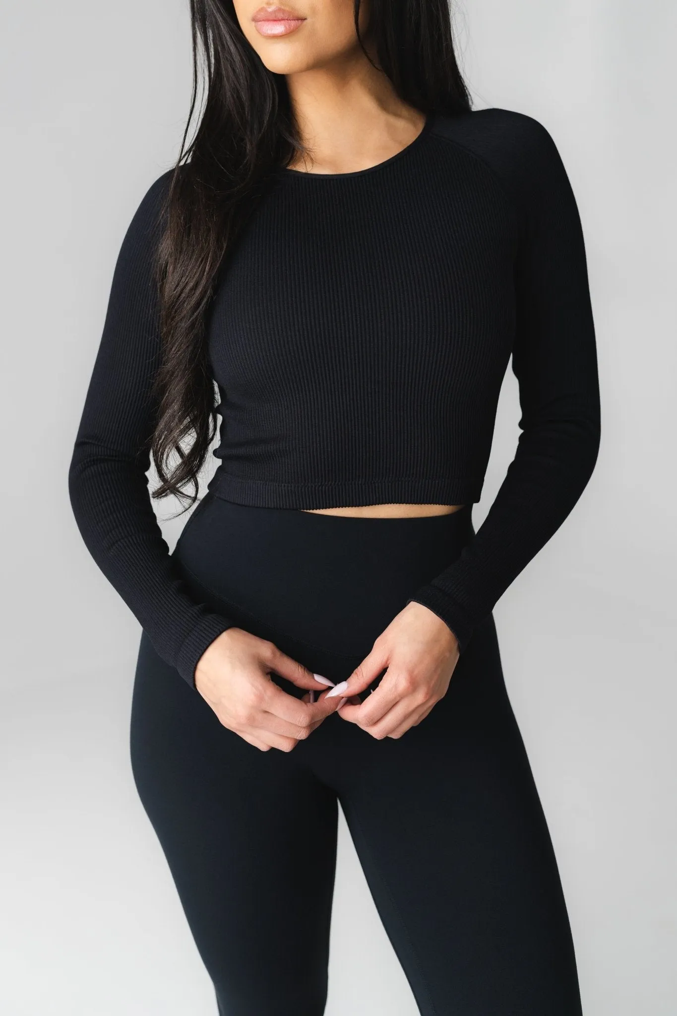 Vitality Synergy Open Back Long Sleeve - Midnight