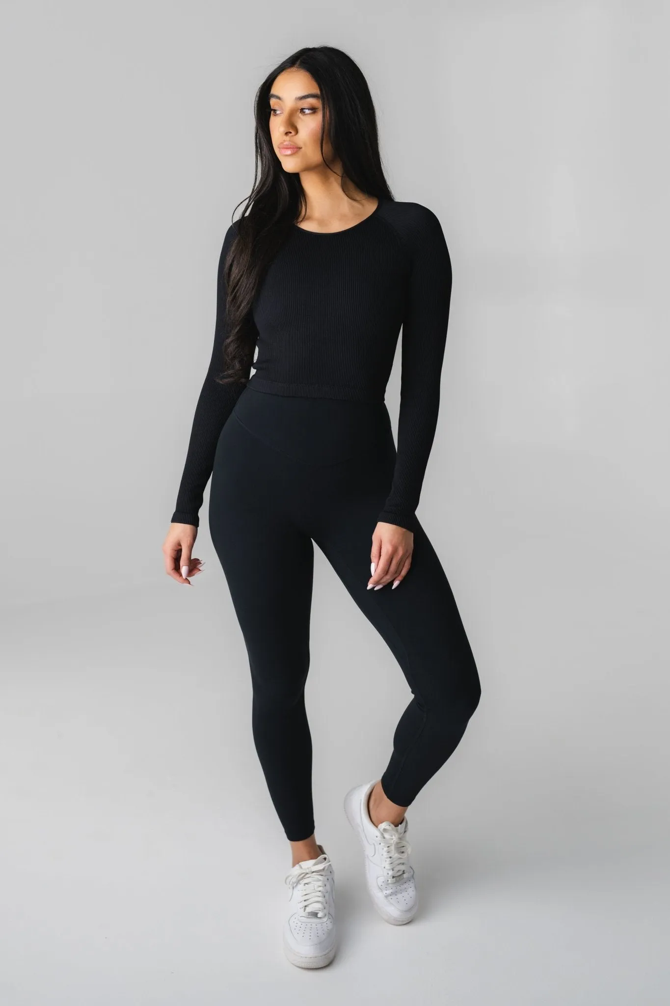 Vitality Synergy Open Back Long Sleeve - Midnight
