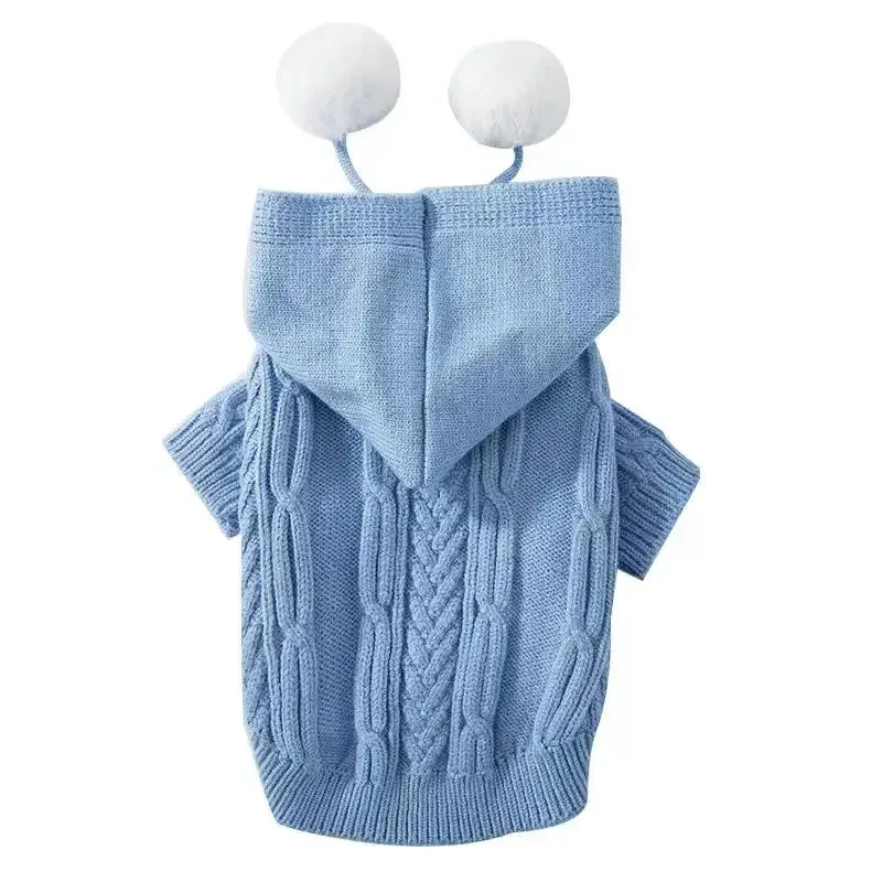 Warm Cat Clothes - Winter Pet Clothing for Cats, Fashionable Outfits and Coats, Soft Sweater Hoodie for Spring, Pet Supplies