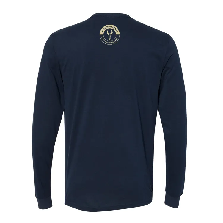 Long Sleeve Tee with Wood Slice Print