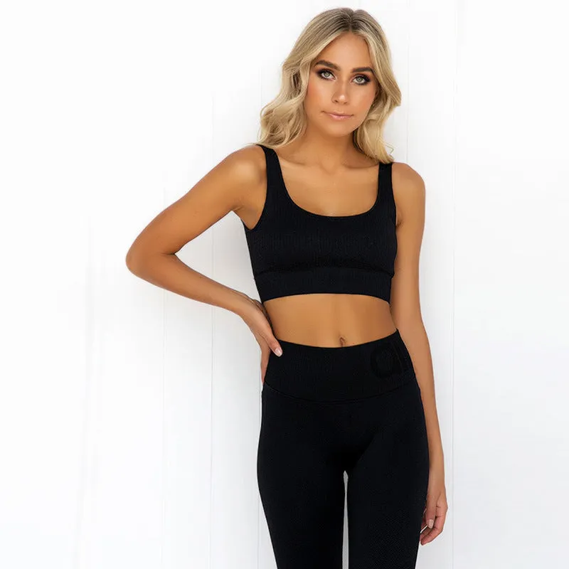 Workout Clothes for Women Sports Bra and Leggings Set Sports Wear for Women Gym Clothing Athletic Yoga Set